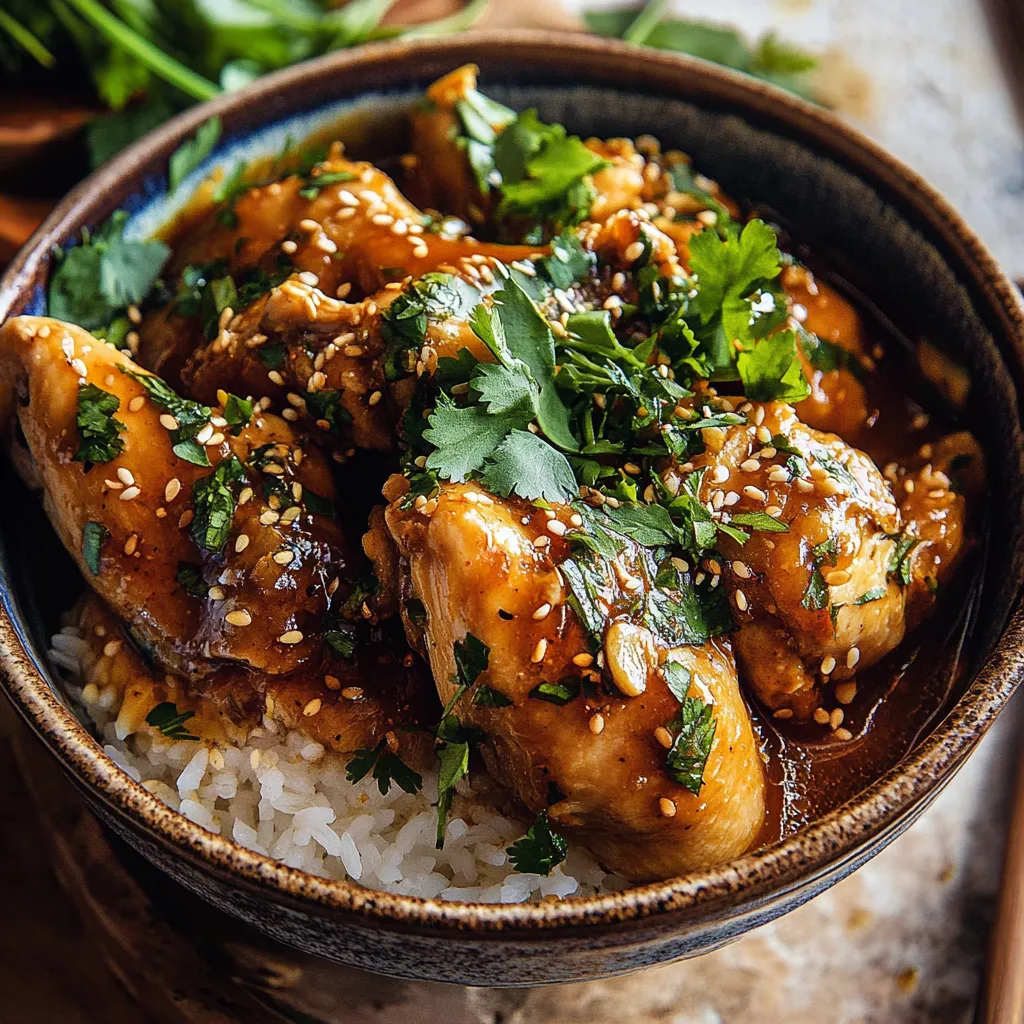 Poulet Tendre au Miel et à l'Ail - Un régal mijoté et fondant qu'on adore !