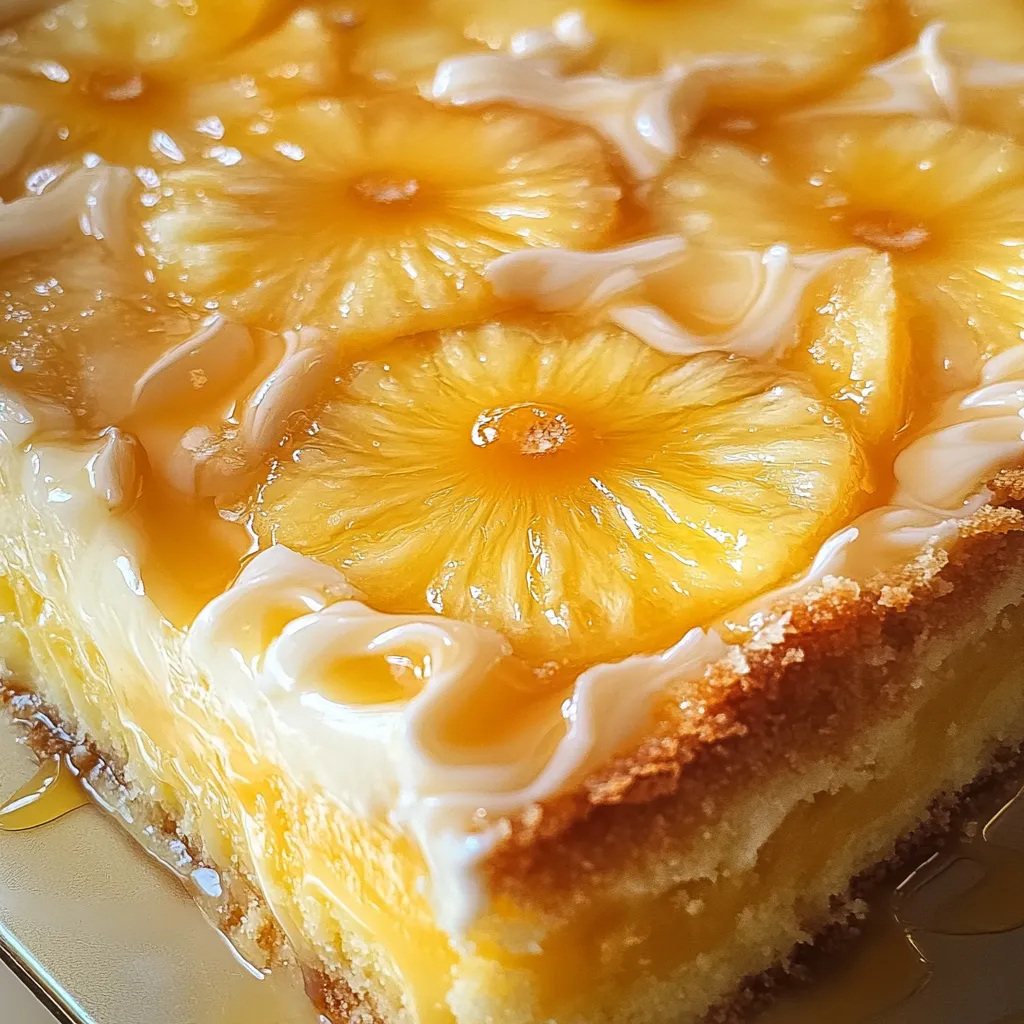 Dessert exotique à l'ananas