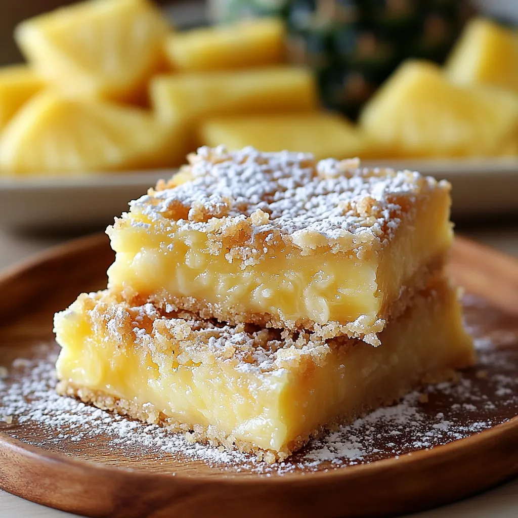 Dessert à l'ananas croquant