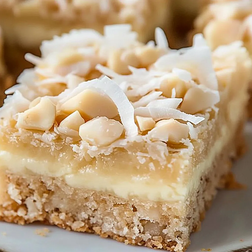 Carrés coco macadamia | Ultra simple et gourmand