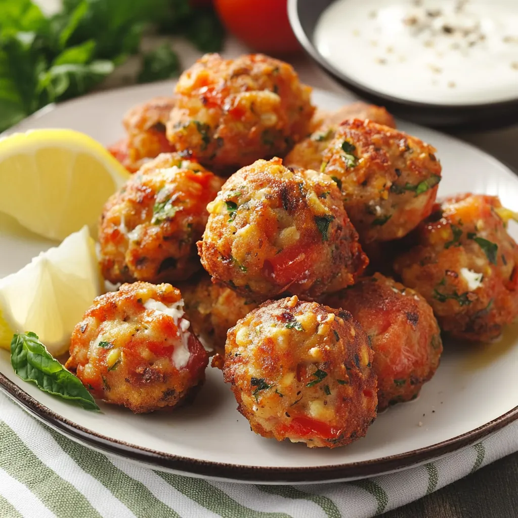 Boulettes Tomates Grecques | Apéro Simple