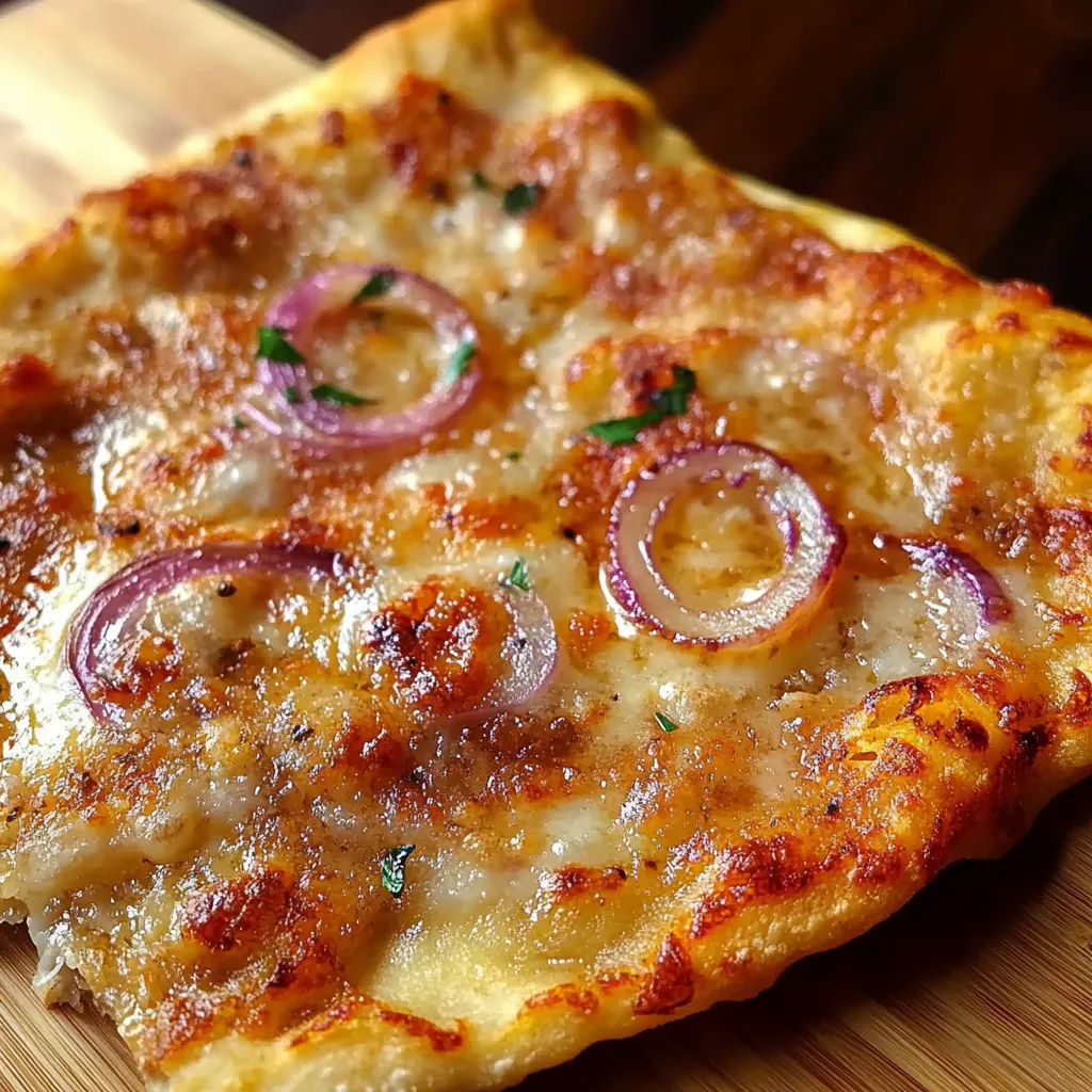 Focaccia à l’Oignon | Végétalienne Simple