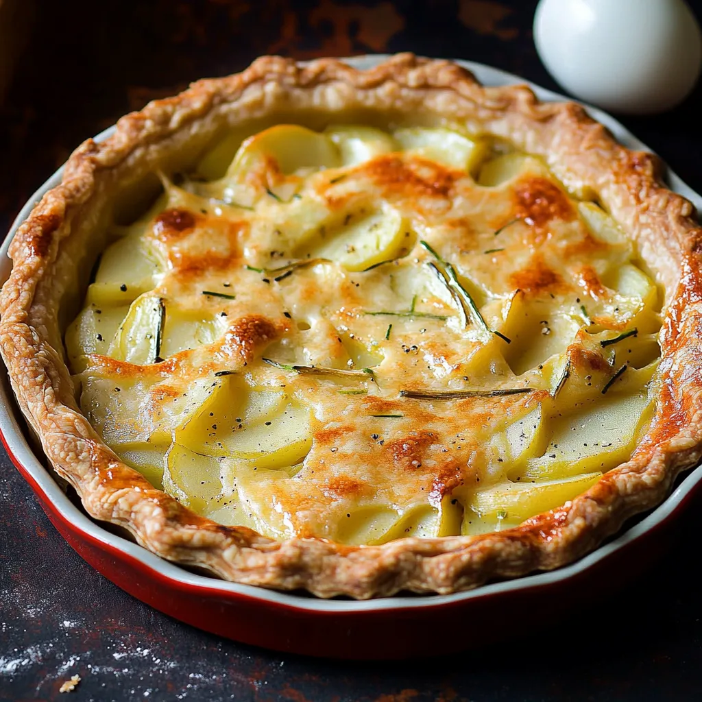 Tarte poireaux pommes de terre : Tradition française