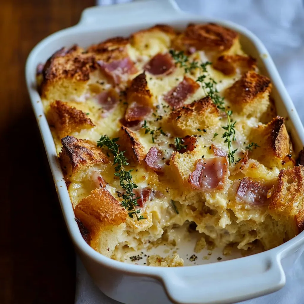 pudding salé revisité façon croque-monsieur
