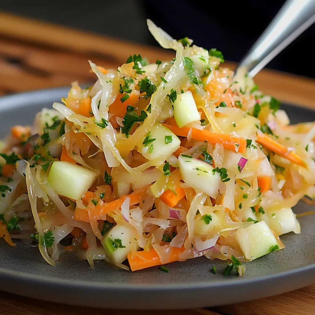 Délicieuse Salade de Choucroute Alsacienne