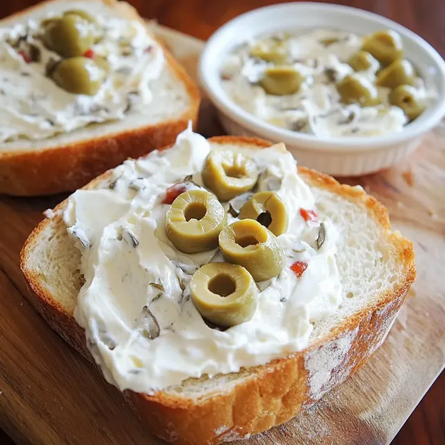 Tartinade Gourmande Fromage Frais et Olives