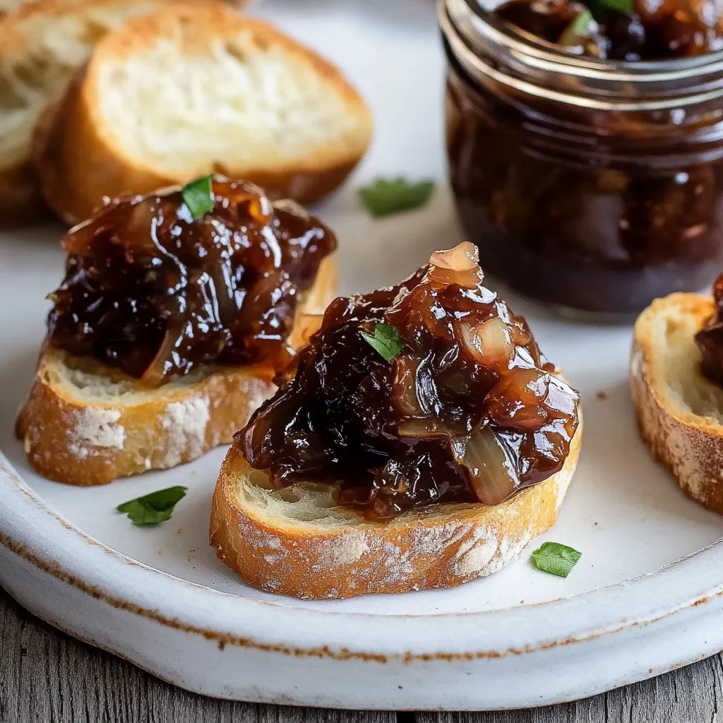 Chutney d’oignons rouges caramélisés, irrésistible à tartiner