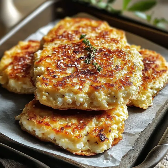 Délicieuses Galettes Fromage Cottage