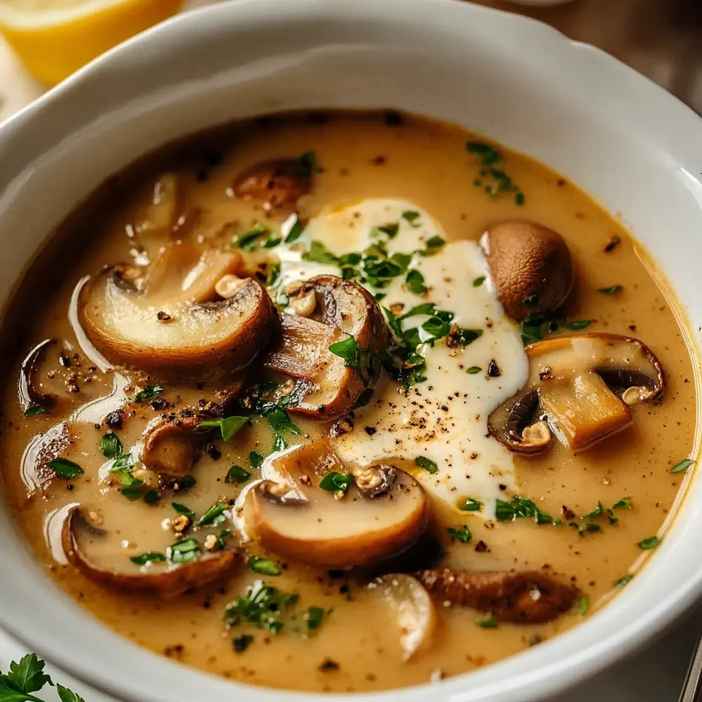 Soupe Crémeuse Hongroise aux Champignons