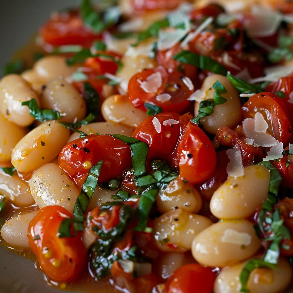 Haricots Blancs Tomate 30 Minutes - Facile