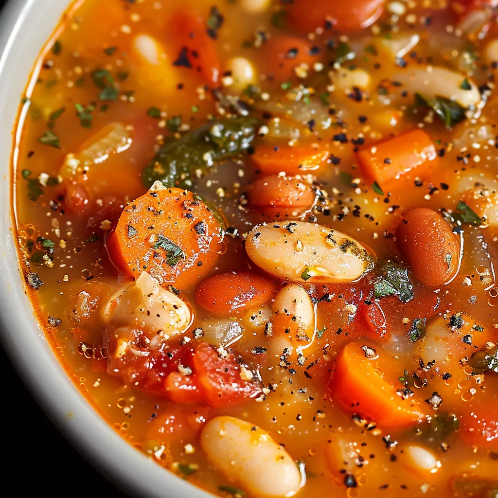 Soupe aux Haricots Blancs, Tomates et Ail