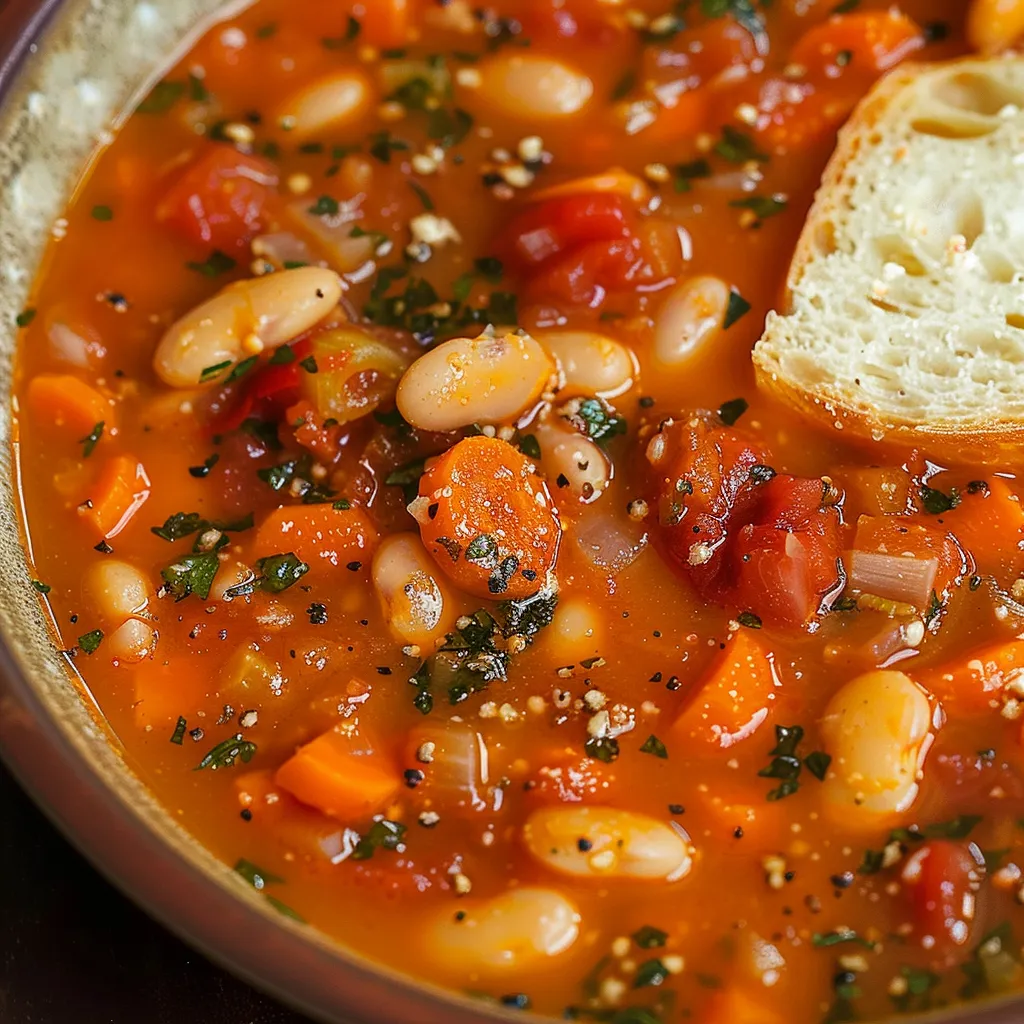 Haricots Blancs et Tomates - Délicieuse Soupe Réconfortante