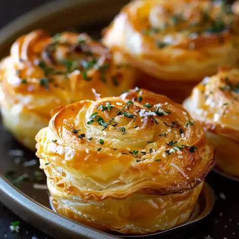 Délicieux cruffins fromage ail