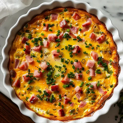 Quiche légère au Fromage Blanc simple et sans croûte