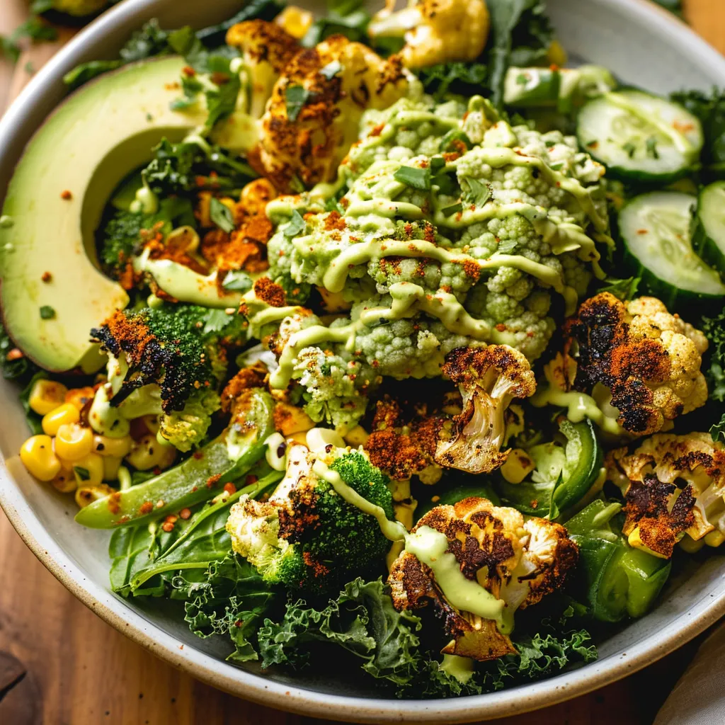 Salade Déesse Verte - Menu frais et nourrissant