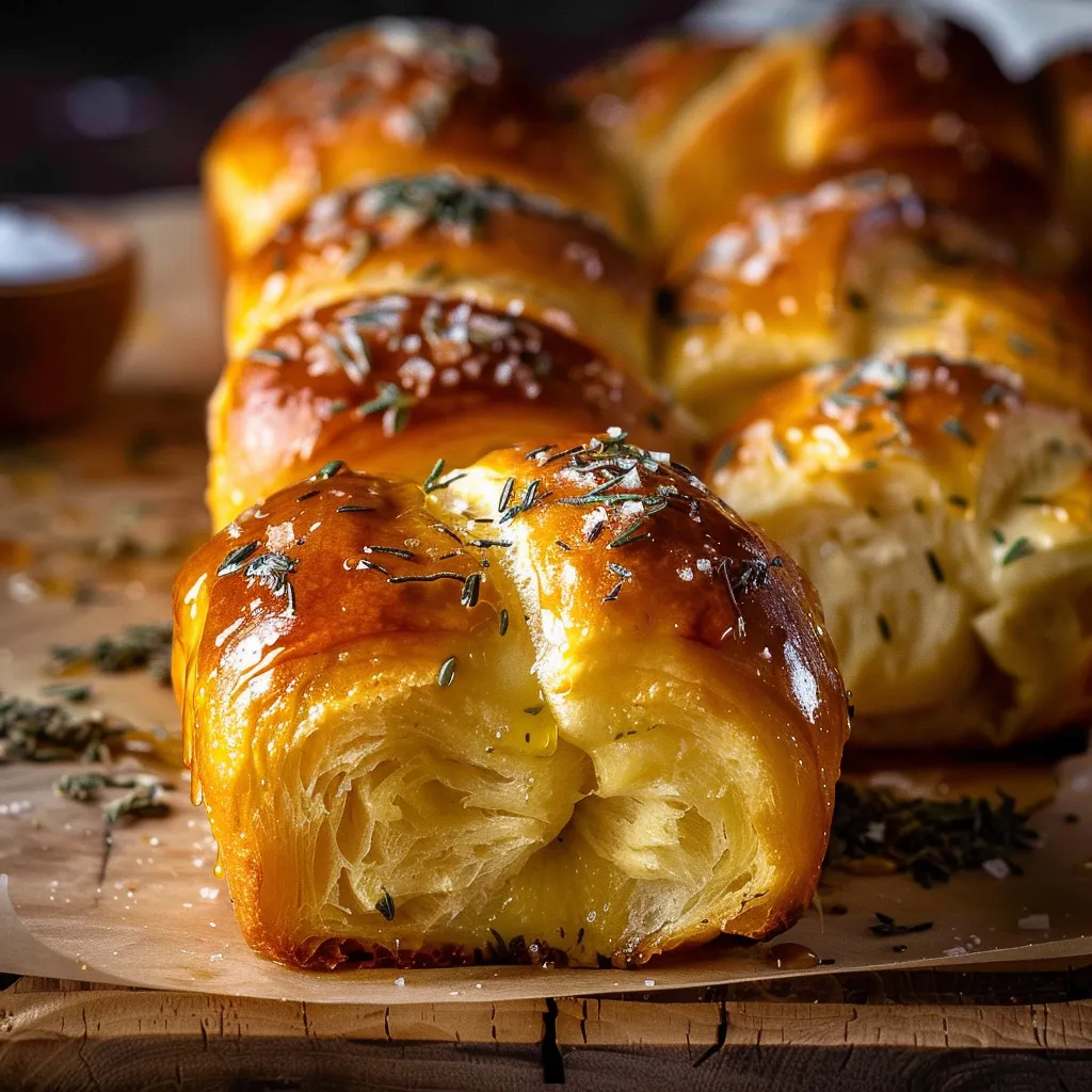 Brioches Mozza au Beurre de Sauge - Version Gourmande
