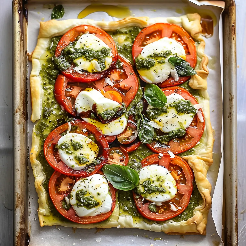 Pizza Caprese au Pesto à l'Italienne Facile
