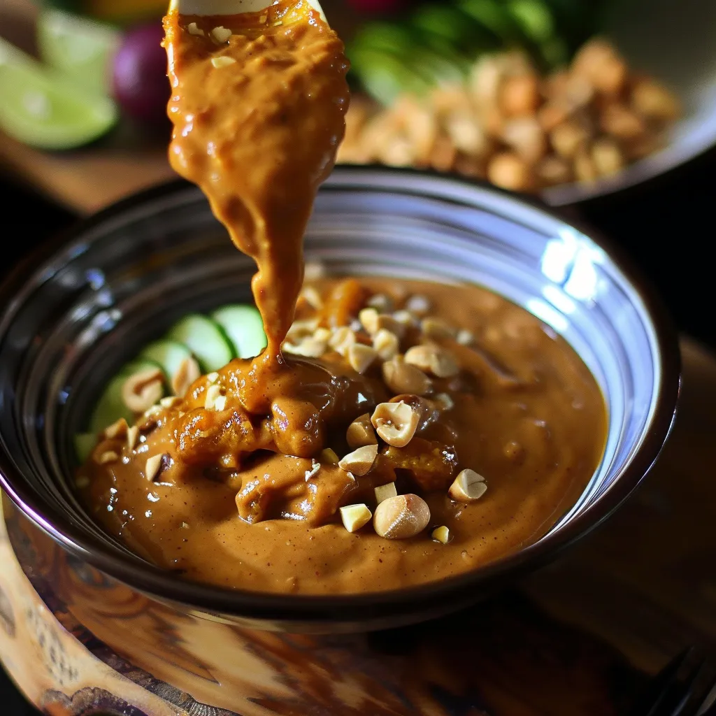 Sauce Satay facile maison thaïlandaise
