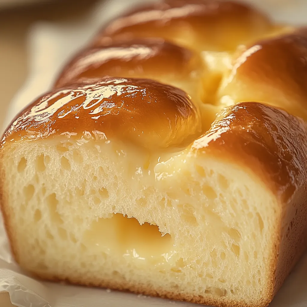 Pain doux au lait concentré sucré