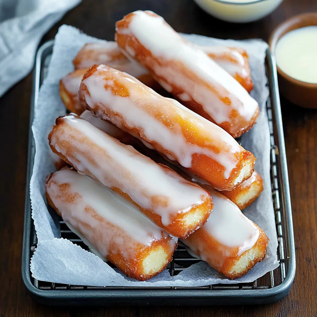 Beignets glacés dorés