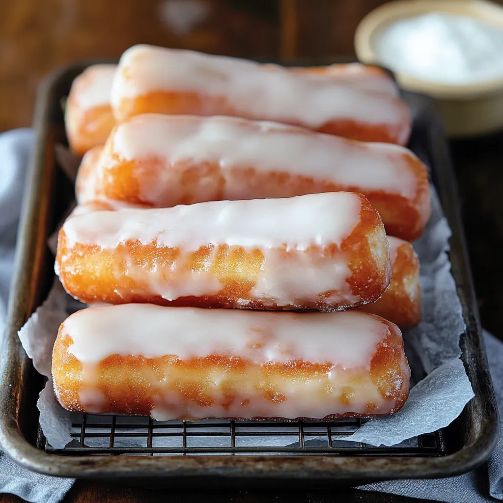 Bâtonnets de beignets glacés ultra moelleux