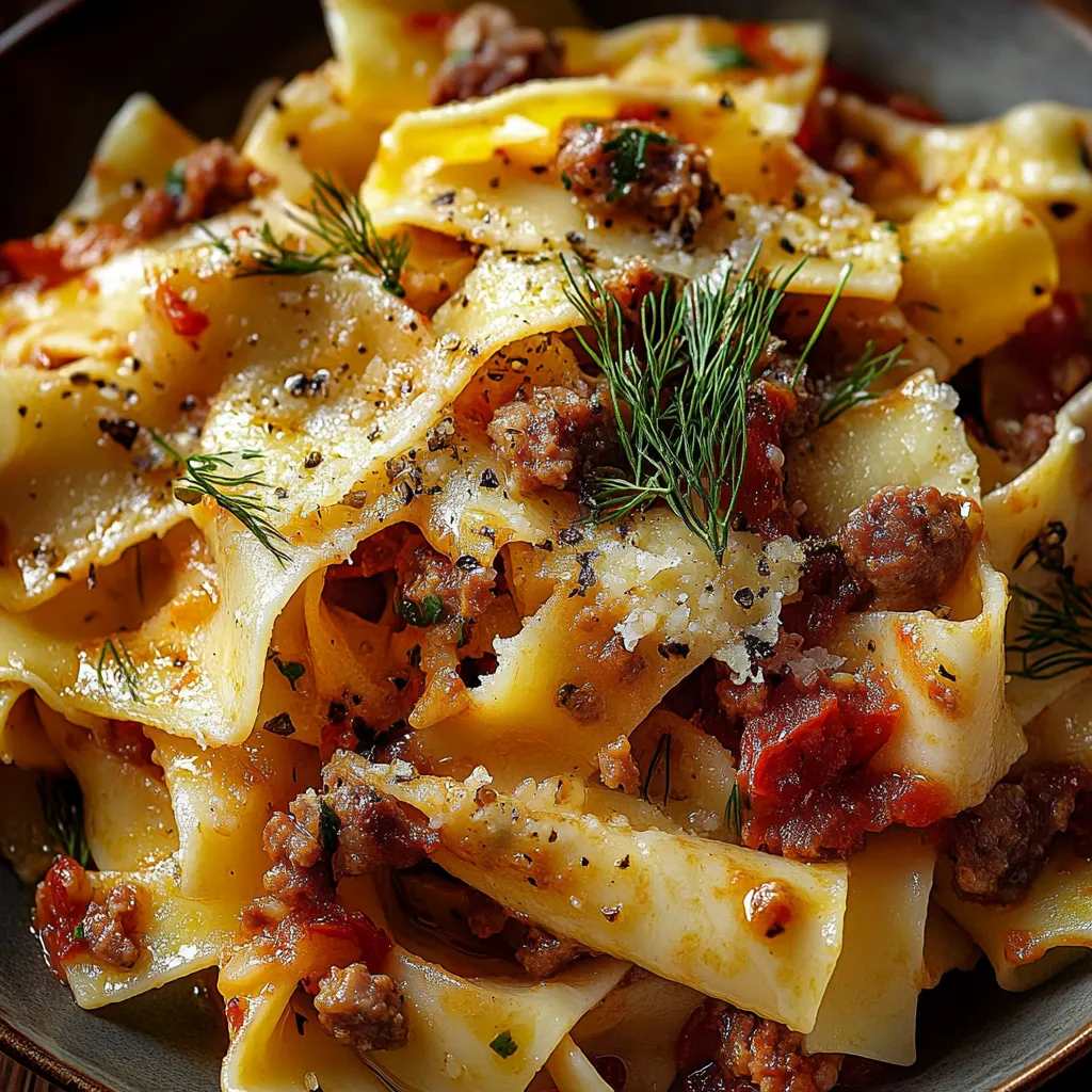 Pappardelles Gourmandes saucisse fenouil – recette express
