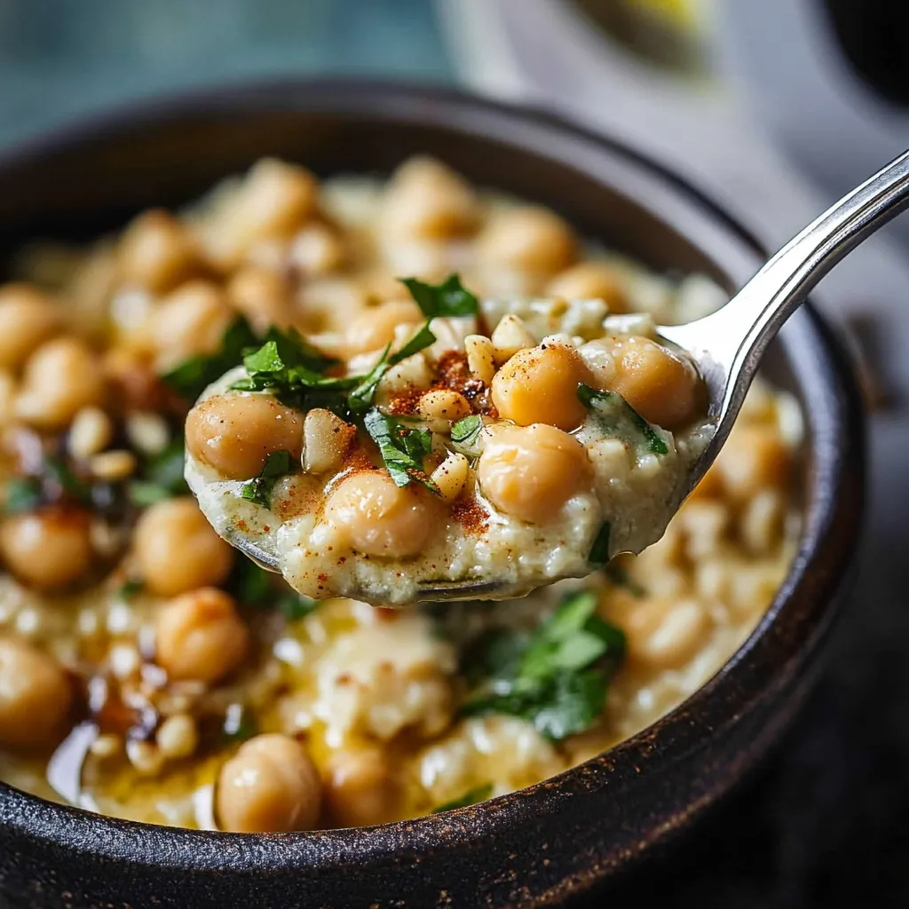 Musabaha - Pois Chiches Crémeux au Tahini, Authentique Maison