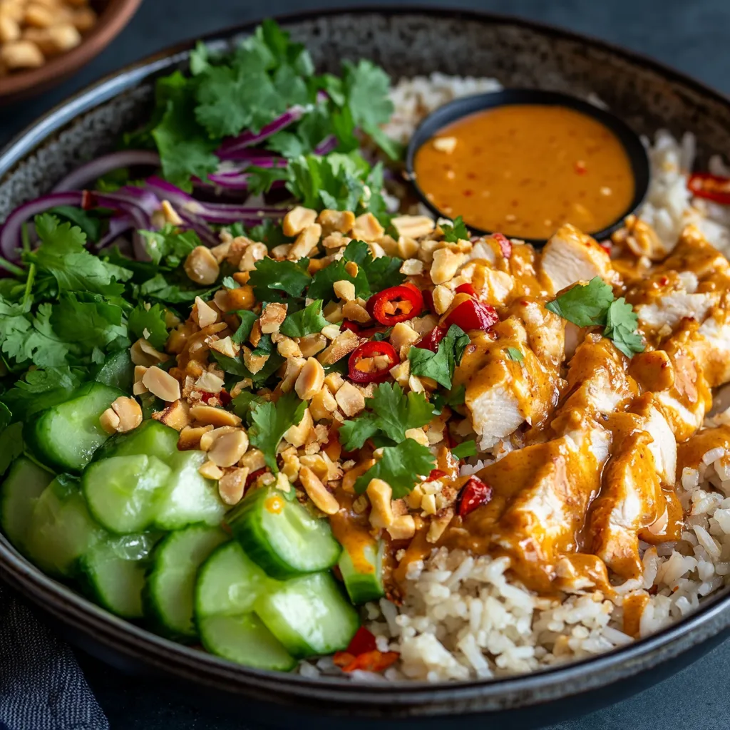 Salade Riz Croustillant Satay - Astuce Facile et Délicieuse