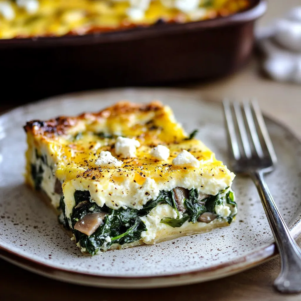 Plat Léger aux Œufs, Épinards et Fromage