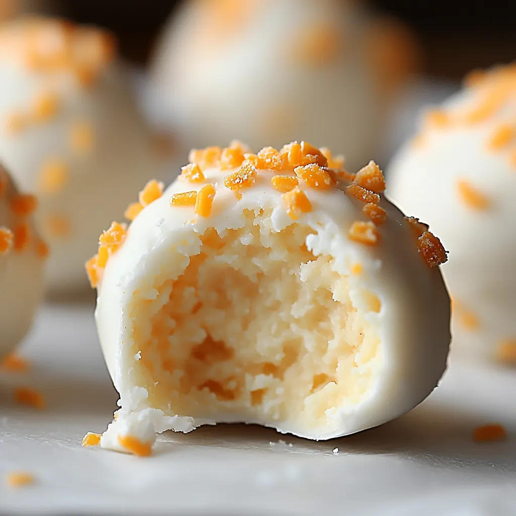 Délicates Truffes à l'Orange Sans Cuisson