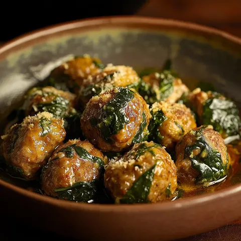 Savoureuses Boulettes Pain et Épinards