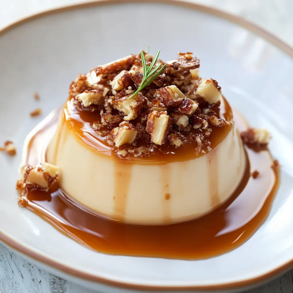 Crème Caramel Gourmande avec Praliné