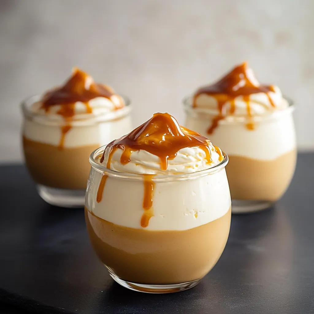 Une mousse au caramel fondante en bouche
