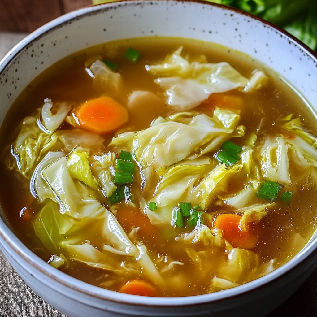 Chou Napa et Carottes en Soupe