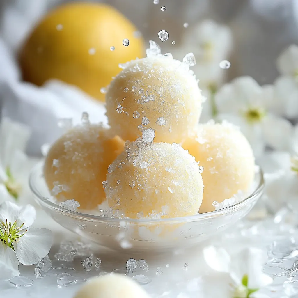 Boules de Neige Citron Toutes Légères et Acidulées