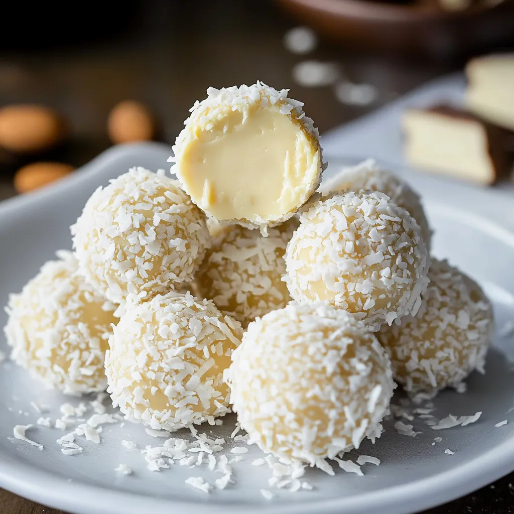 Douceurs véganes façon Raffaello maison, super chic
