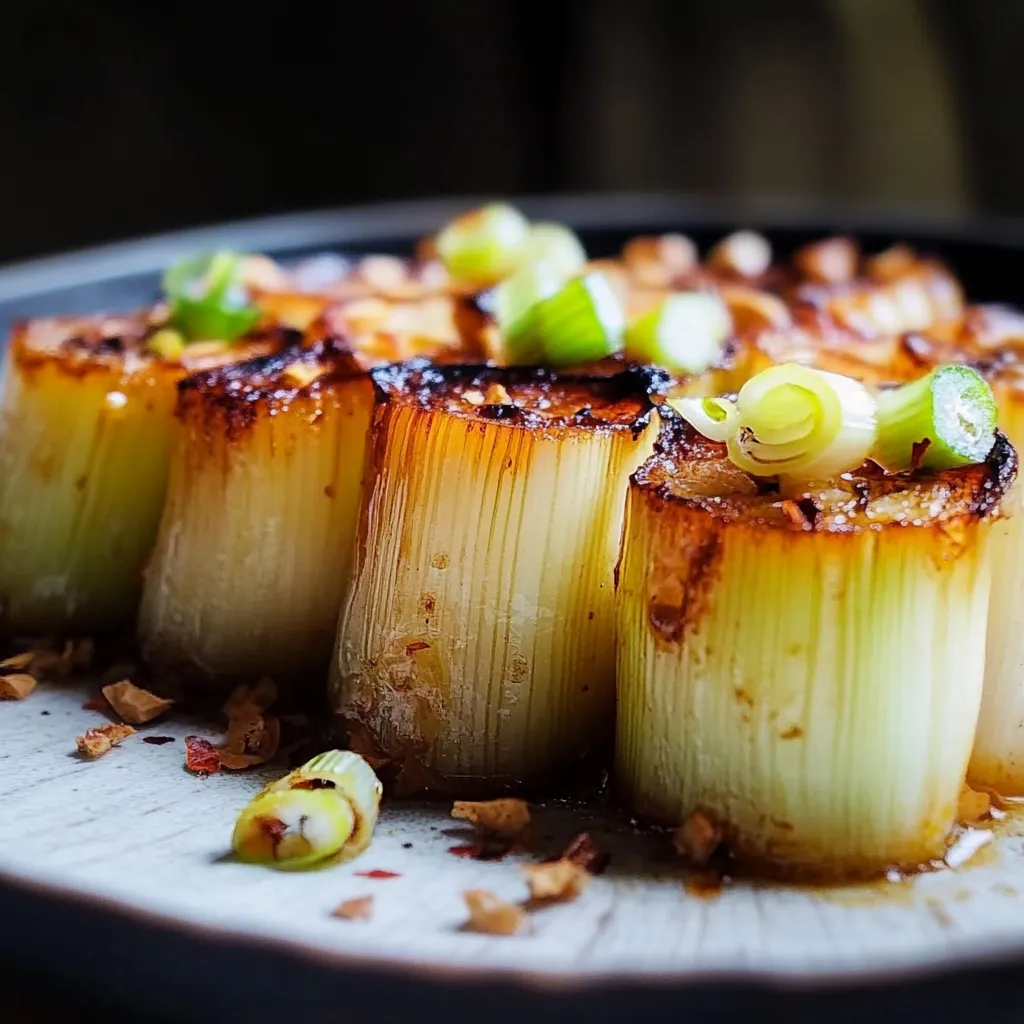 Légumes caramélisés nappés de bouillon miso
