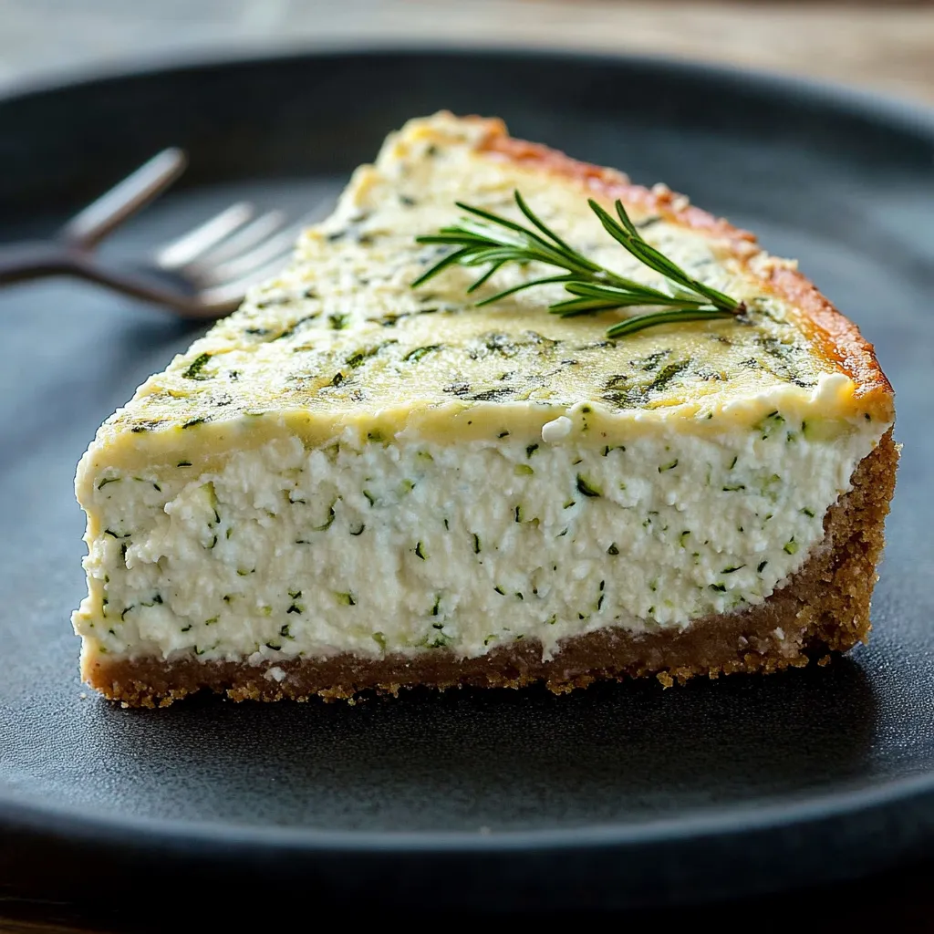 Cheesecake savoureux courgette et fromage
