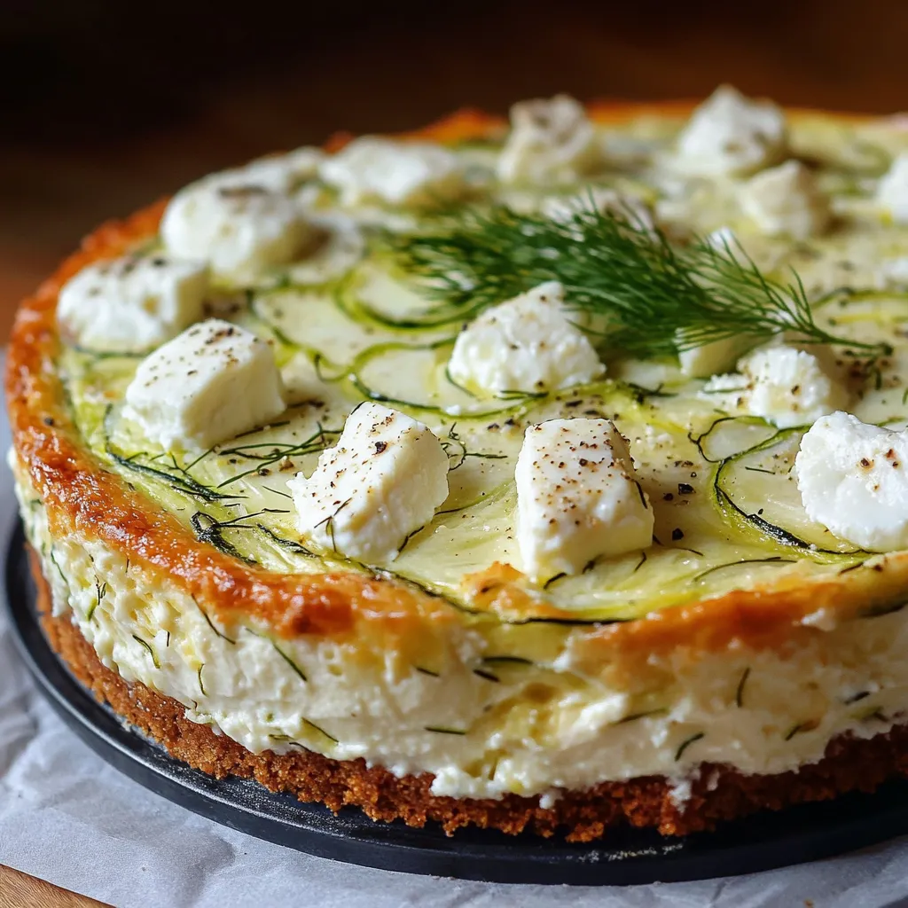 Gâteau salé courgette ricotta chèvre bien doré