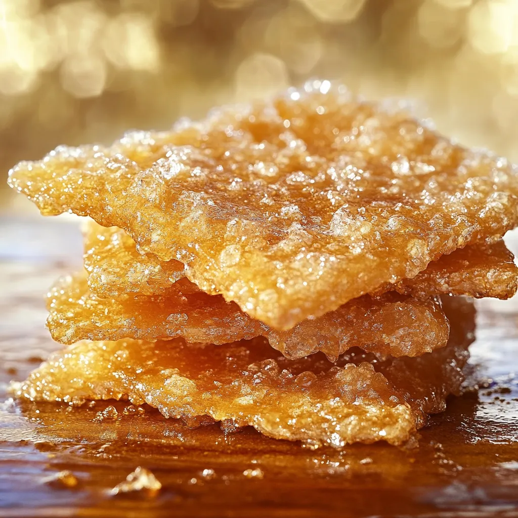 Petits biscuits dorés et très croustillants