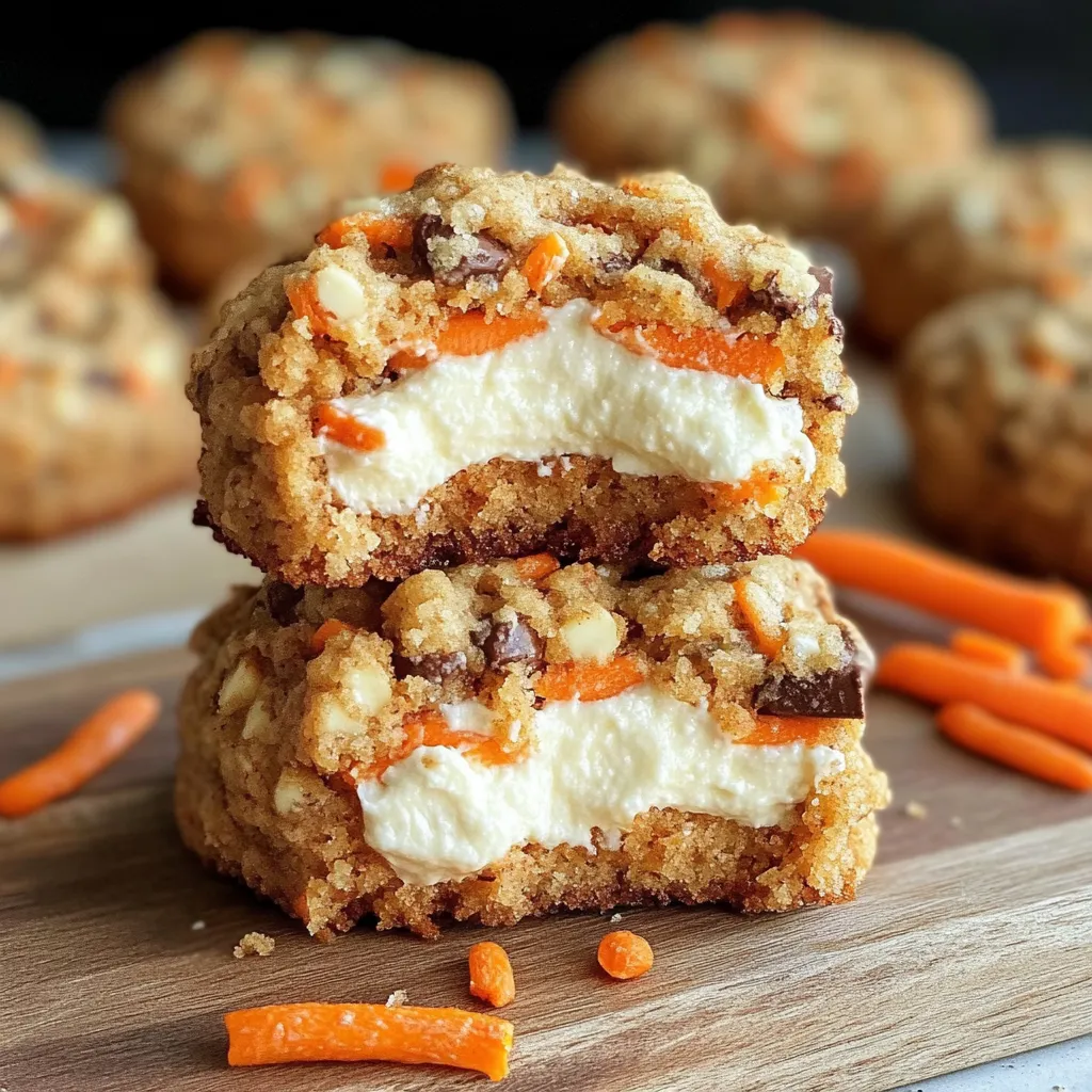 Biscuits au Carrot Cake et Centre Crémeux Fromager