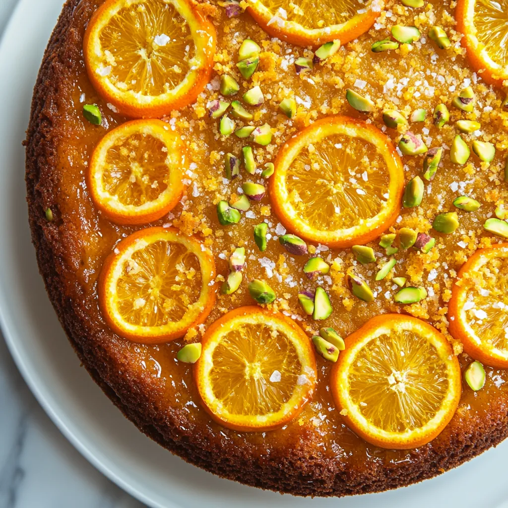 Gâteau tendre oranges