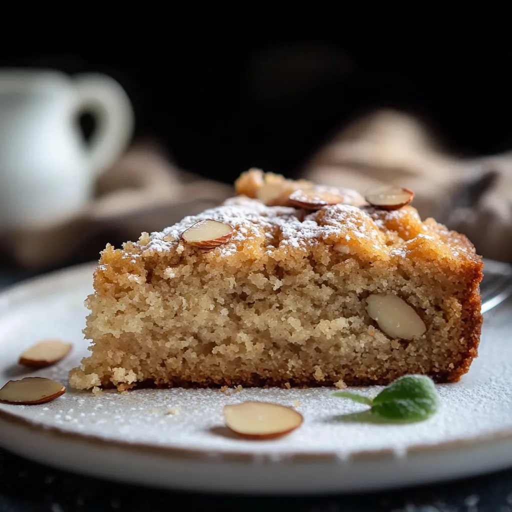 Délicieux gâteau amande cardamome