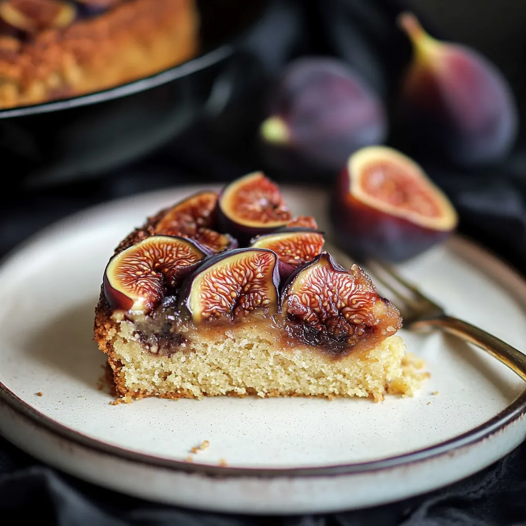 Délicieux dessert de figues fraîches