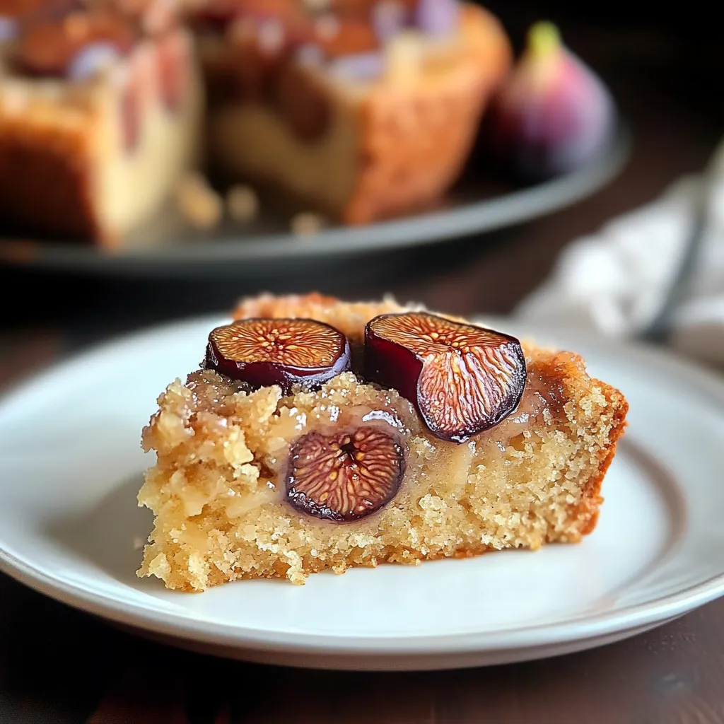 Délicieux gâteau figues amandes