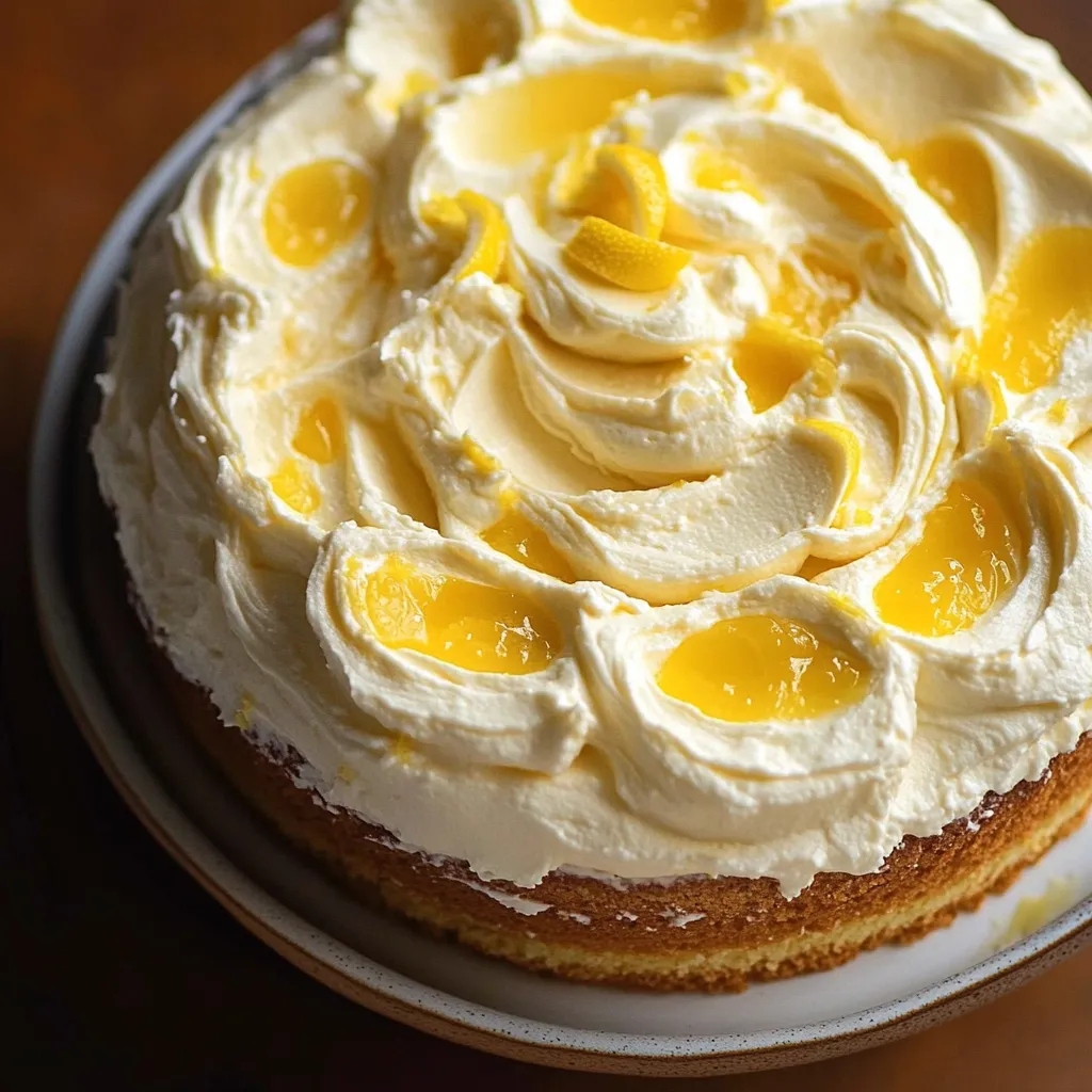 Gâteau Limoncello Zestes Citron