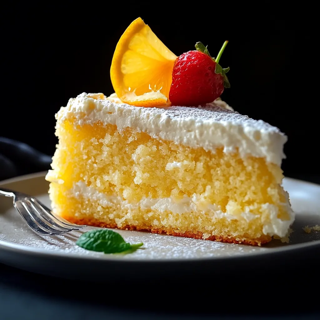 Gâteau citron doux et moelleux