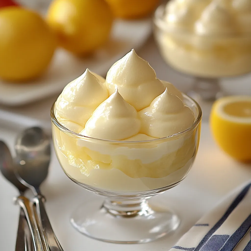 Légère mousse citron
