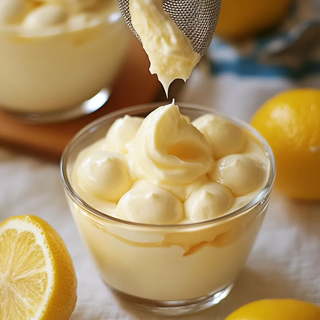 Mousse citron aérienne et gourmande