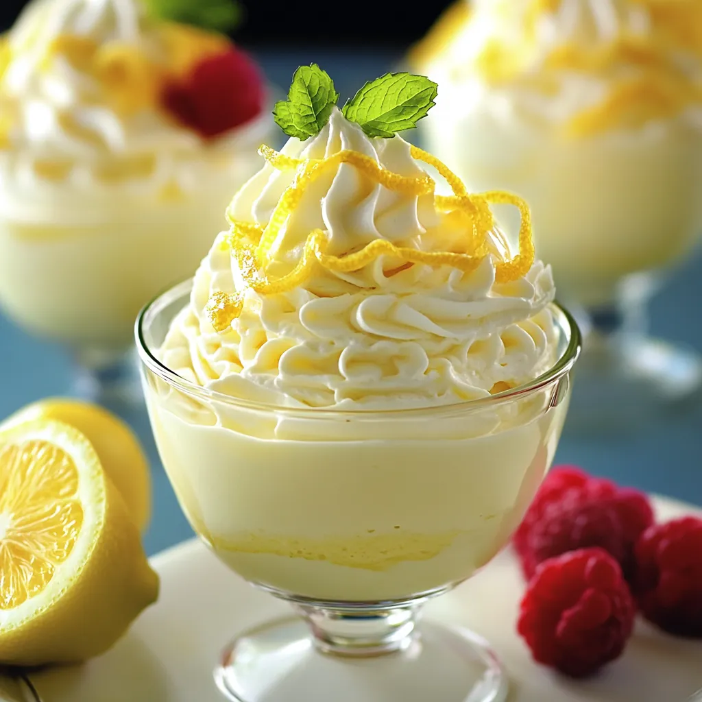 Délice citron mousse douce